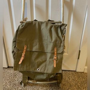 Boy Scouts of America yucca camp pack day framed carrier backpack green metal